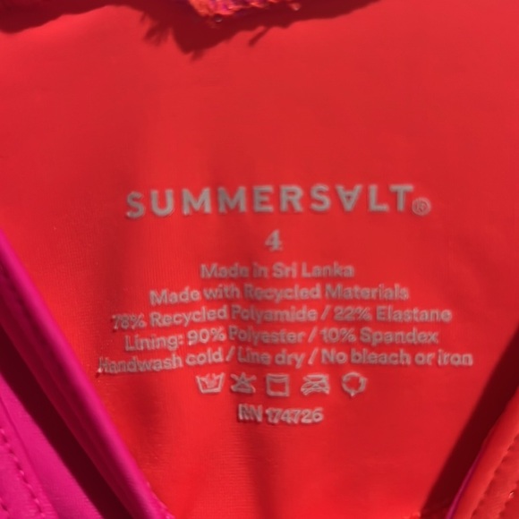 Summersalt one piece swimsuit size 4 pink and red EUC - Picture 7 of 11